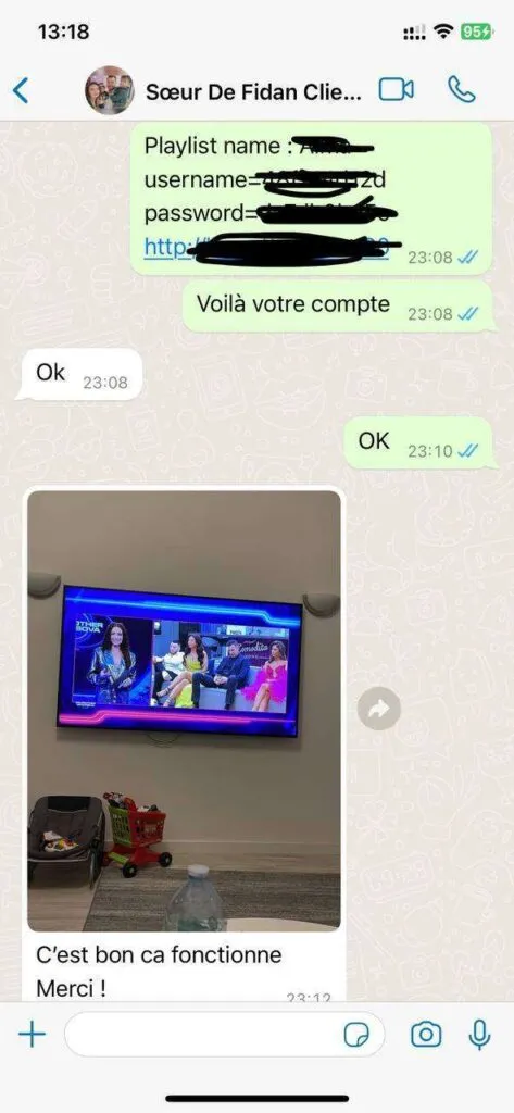 Captura de conversa WhatsApp sobre IPTV Tuga número 6